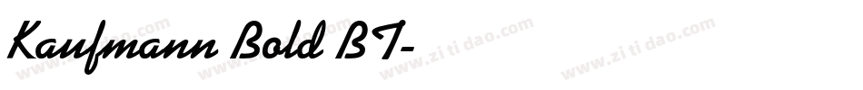 Kaufmann Bold BT字体转换
